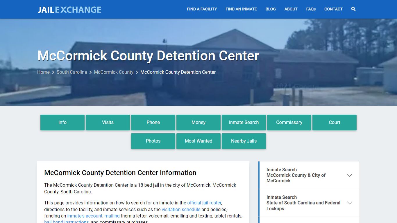McCormick County Detention Center - Jail Exchange